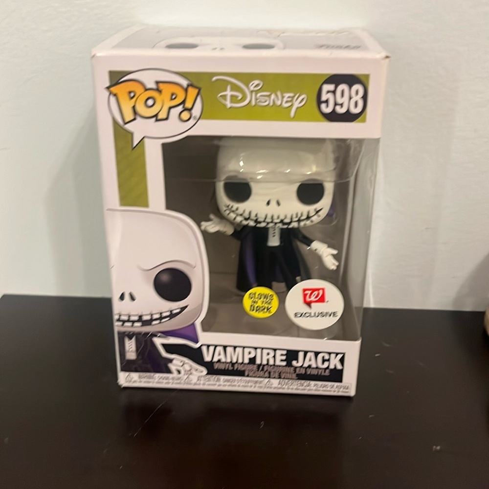 Brand New The Nightmare Before Christmas Funko Pop Vampire Jack Glow in the Dark